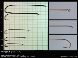 Mustad 3907 A Hook Profile Mustad 3907 A Hook Profile